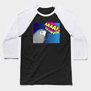 Screaming african grey comic Baseball T-Shirt